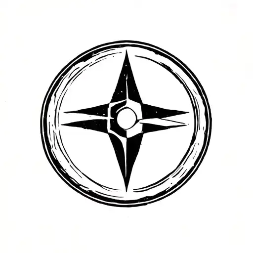 Rabe Kompass Odin Symbol With Valkeryie