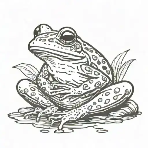 Meditating Frog