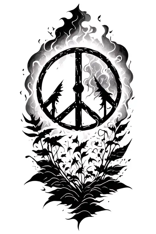 Peace And Lightining Storm And Time And Nature