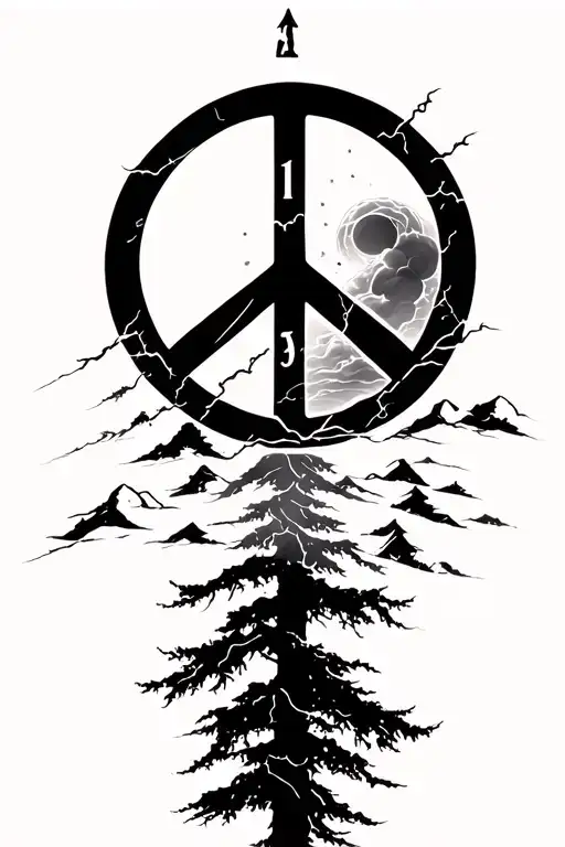 Peace And Lightining Storm And Time And Nature