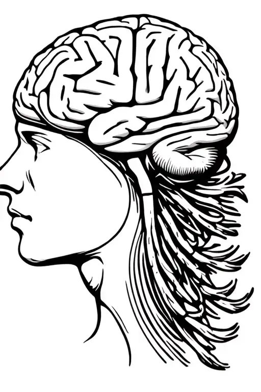 Brain With Part Of The Cerebellum Coming Down Into The Neck