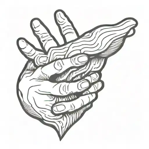 Hand Holding Spirit Hand