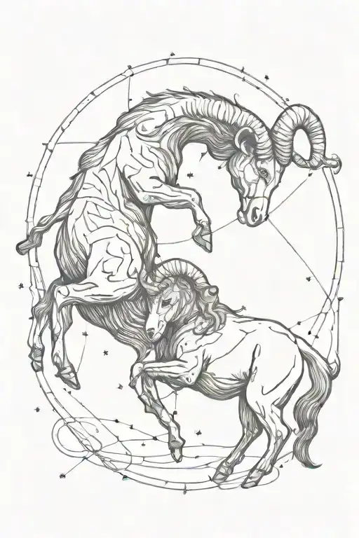 Aries Constellation Intertwined