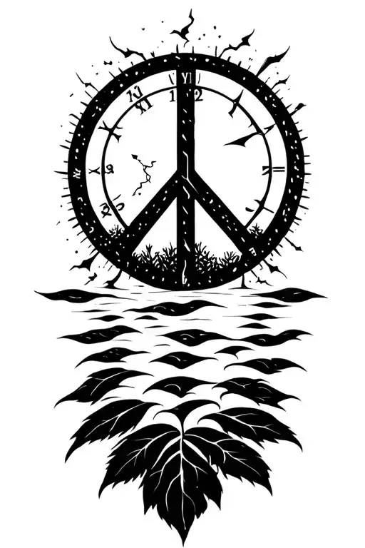 Peace And Lightining Storm And Time And Nature