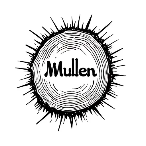 Name Mullen Carved Into Stump
