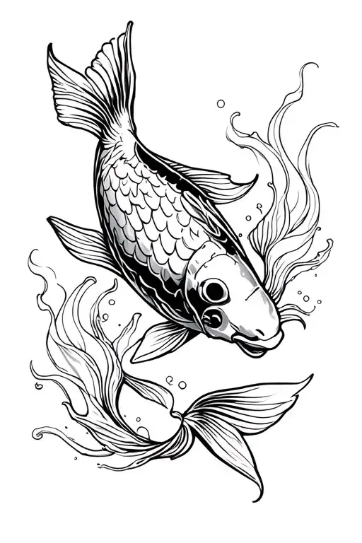 Koi Fish Fineline