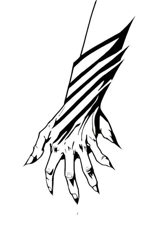 Forearm And Hand Cyber Sigilism Style