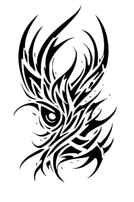 Cyber Sigilism Style Spiky Tribal