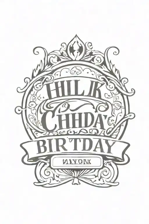 Child's Name And Birthday