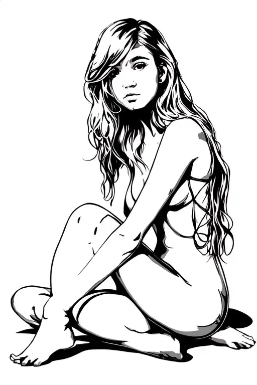 Girl Sexy Girl Sitting