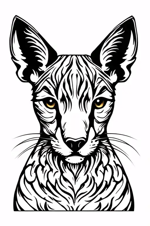 Realistic Dark Animals Peeking