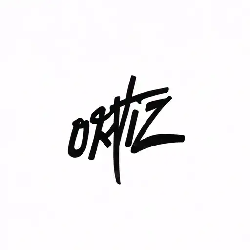 Ortiz Name Written