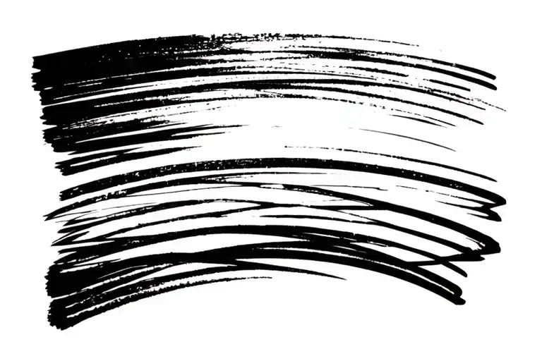 Paint Brush Stroke Lines Geometrical Desing