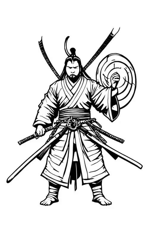 Japanese Warrior Standing
