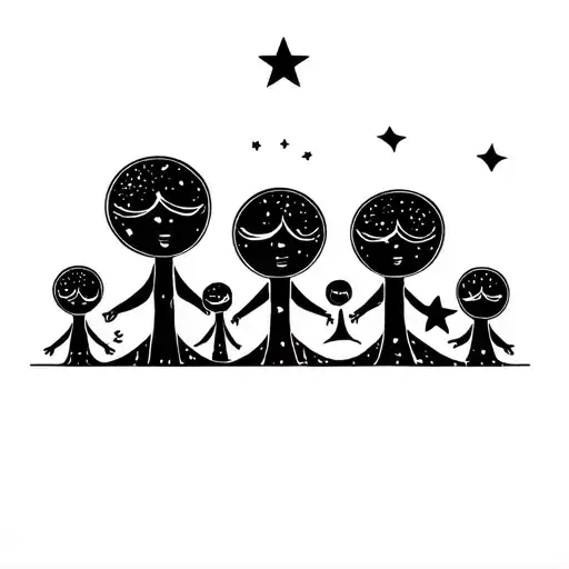 Memory Of All My 5 Children And A Star Child