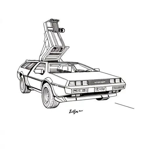 A Delorean From Back To The Future