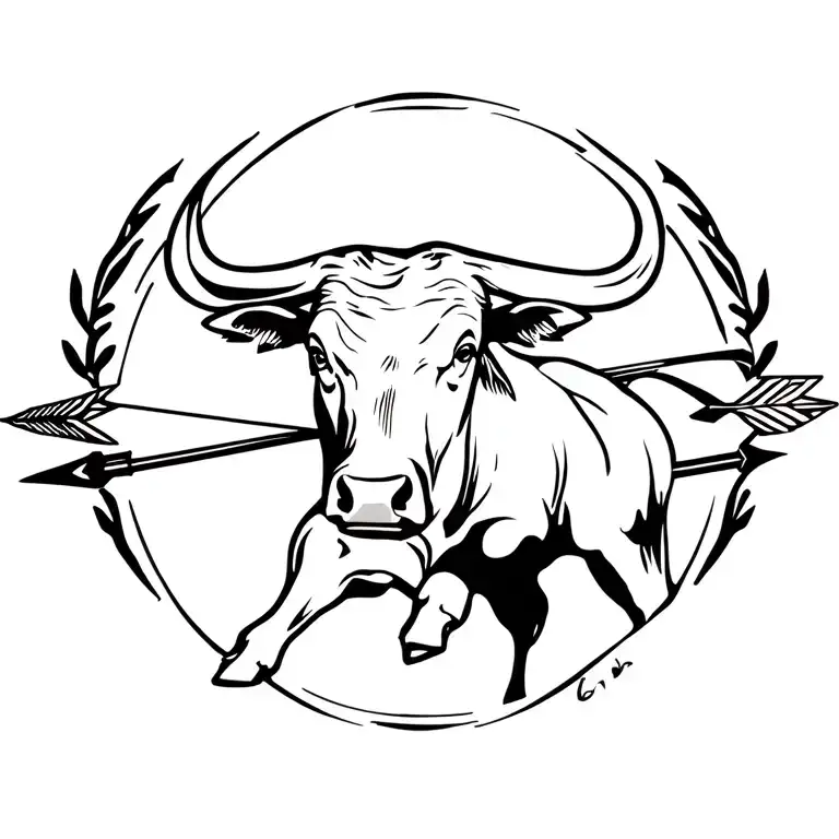 Bow And Arrow And Royston Club Bull