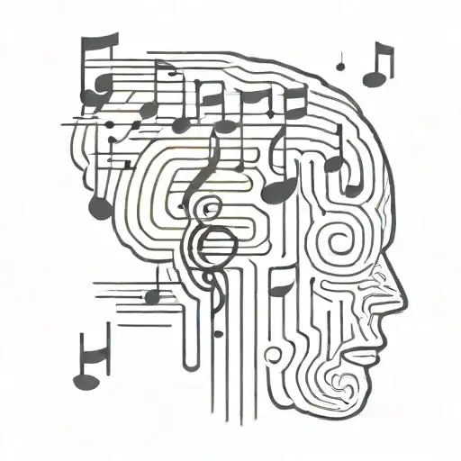 Silent Sign In The Music Notes Brain