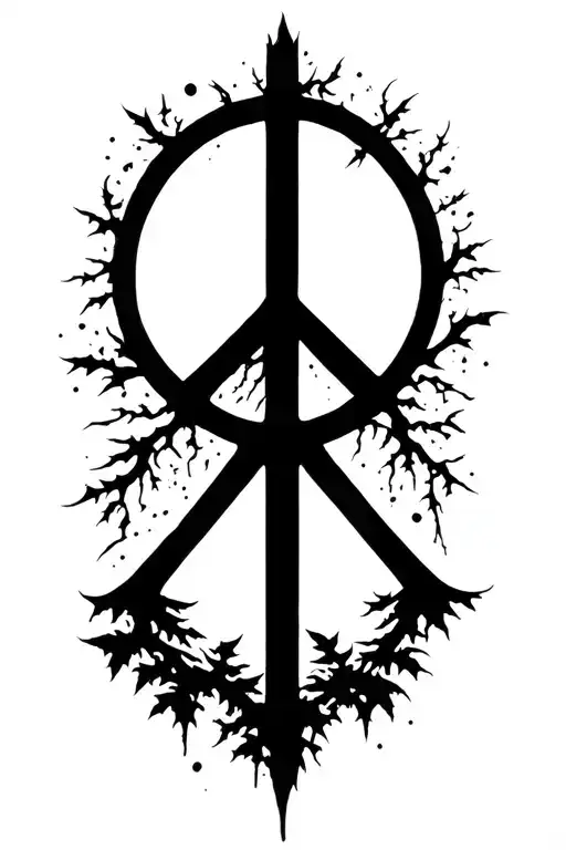 Peace And Lightining Storm And Time And Nature