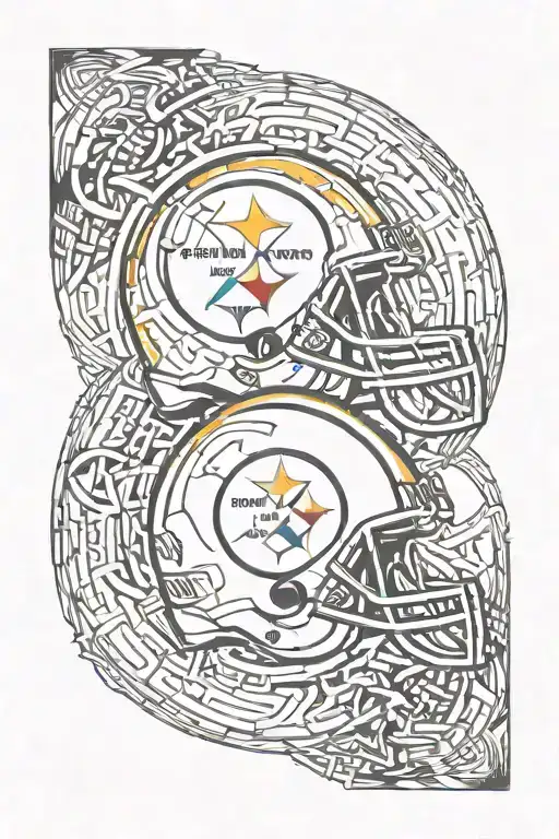 Pittsburgh Steelers Logo Intertwined