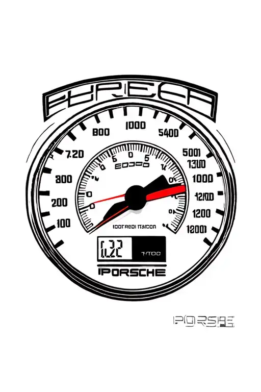 Porsche 911 With A Speedometer