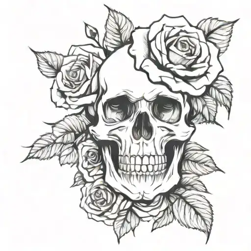 Rose And Skull