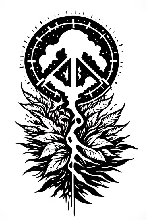 Peace And Lightining Storm And Time And Nature