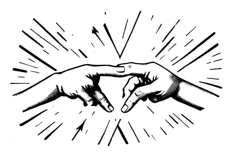 Rock Paper Scissors Using Baby Hands Pointing Towards Different Directions