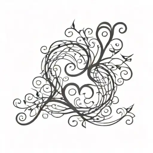 Vines Twisted Around Hearts One Soul