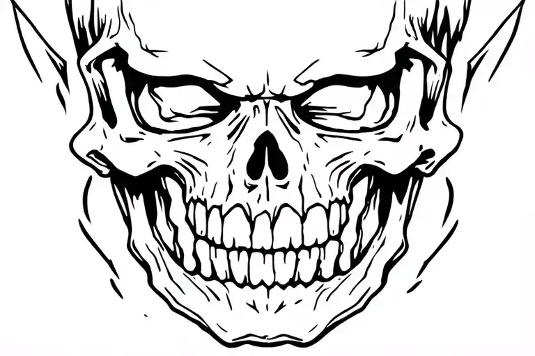 Skull With Open Jaw Skull 45