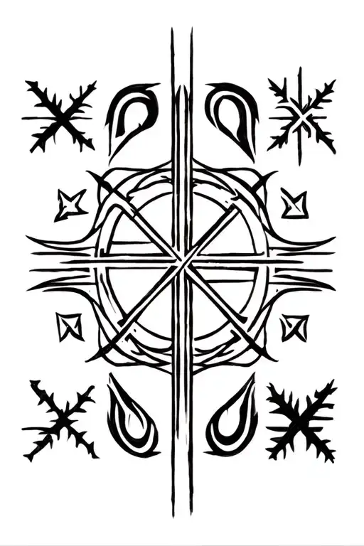 Nordic Runes Sigil Protection Rune
