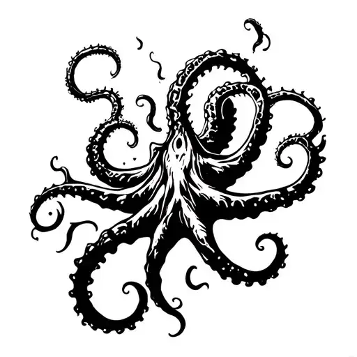 Kraken Emerging From The Depths