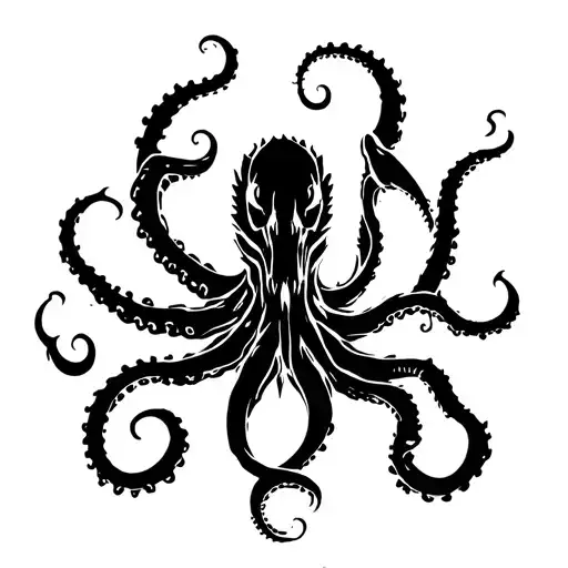 Kraken Emerging From The Depths