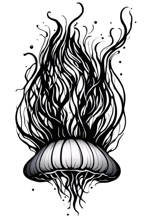 Jellyfish Gracefully Swimming