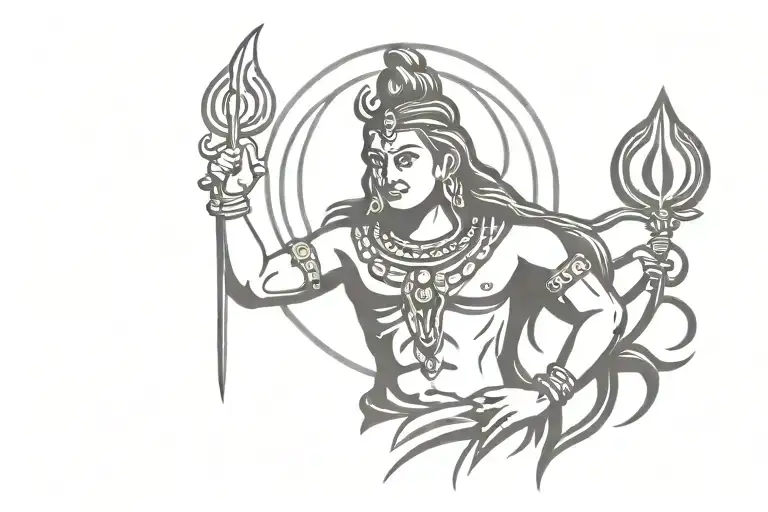 Lord Shiva And Advocate Symbol