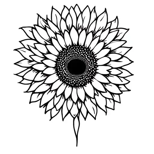 Sunflower Mandala Face