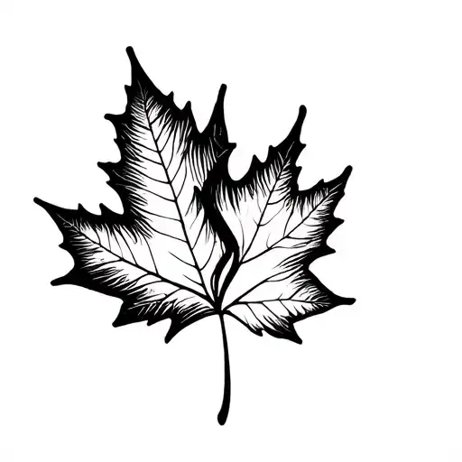 Maple Leaf Split Heart