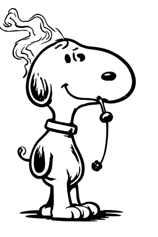 Snoopy Smoking