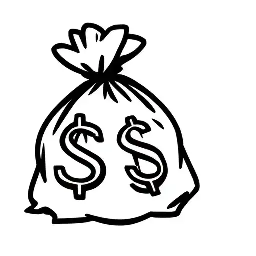 Money Bag With Us Dollar Sign