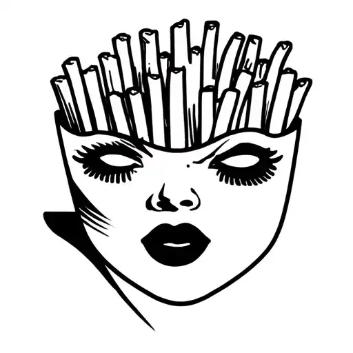 French Fry With Face