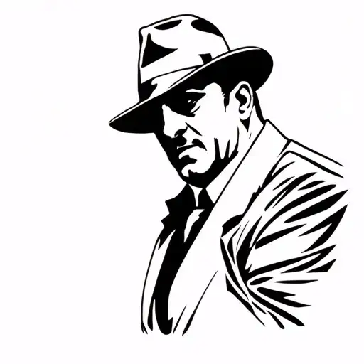 Made Man Mobster Silhouette