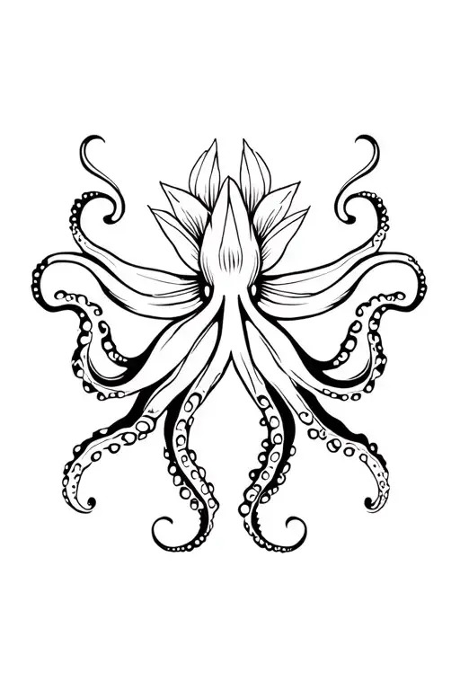 Octopus And Flower
