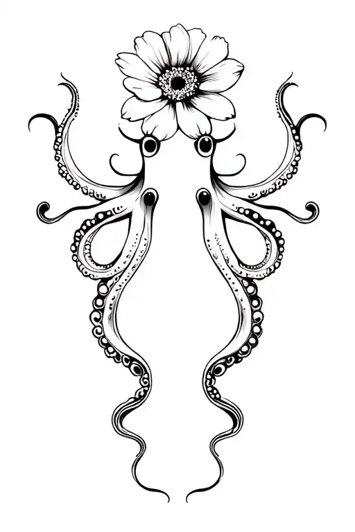 Octopus And Flower