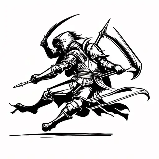 Knight Charging Into Battle