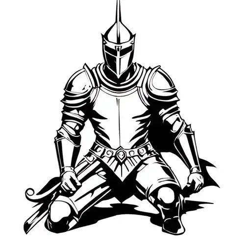 Knight Kneeling