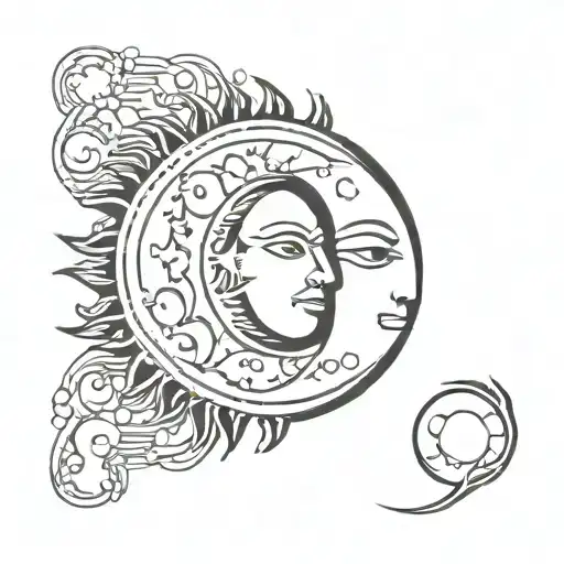 Sun And Moon Stuck Together