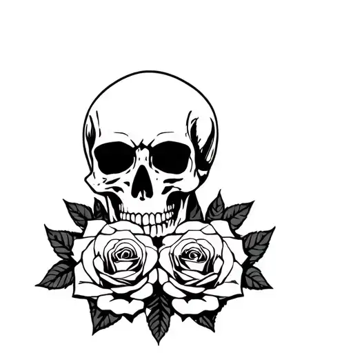 Skull Roses Chest Peice