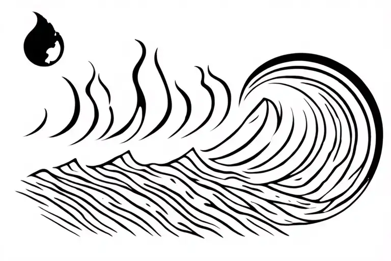 5 Elements Earth Fire Air Water Waves