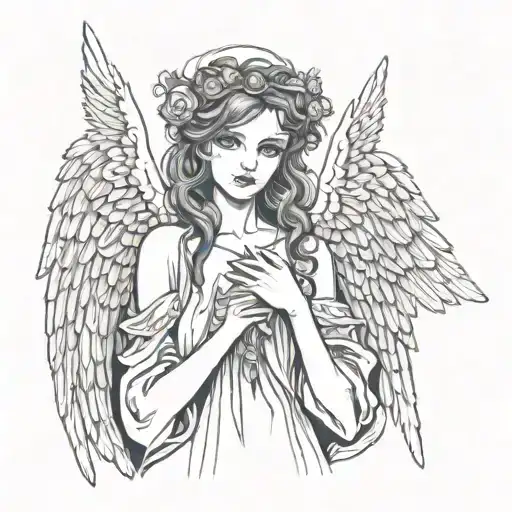 An Angel In Gothic Style