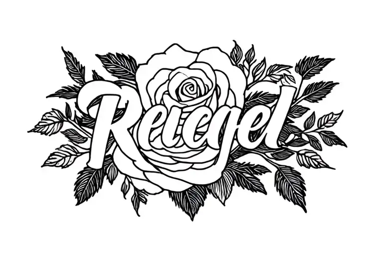 Rose Name Written Inside